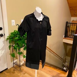 Vera Wang short sleeve jacket with interest sleeve